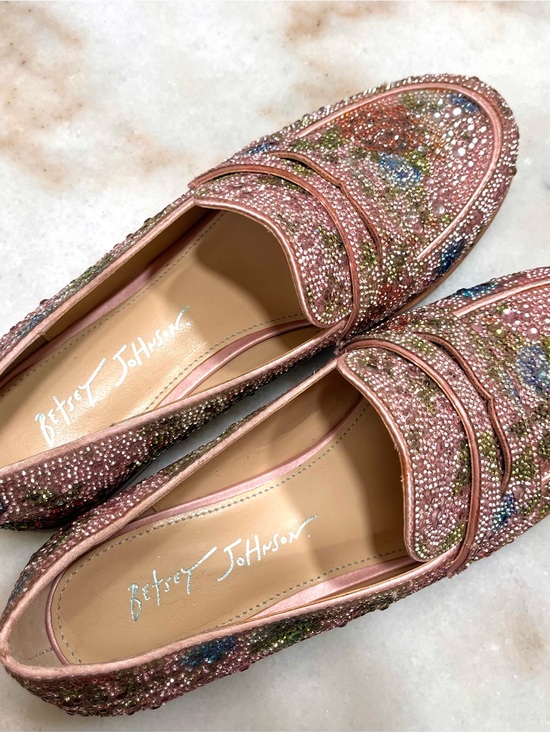 Betsey Johnson Shoes - Betsey Johnson ARON Floral Multi Rhinestone Loafers Women’s 8 NWOT